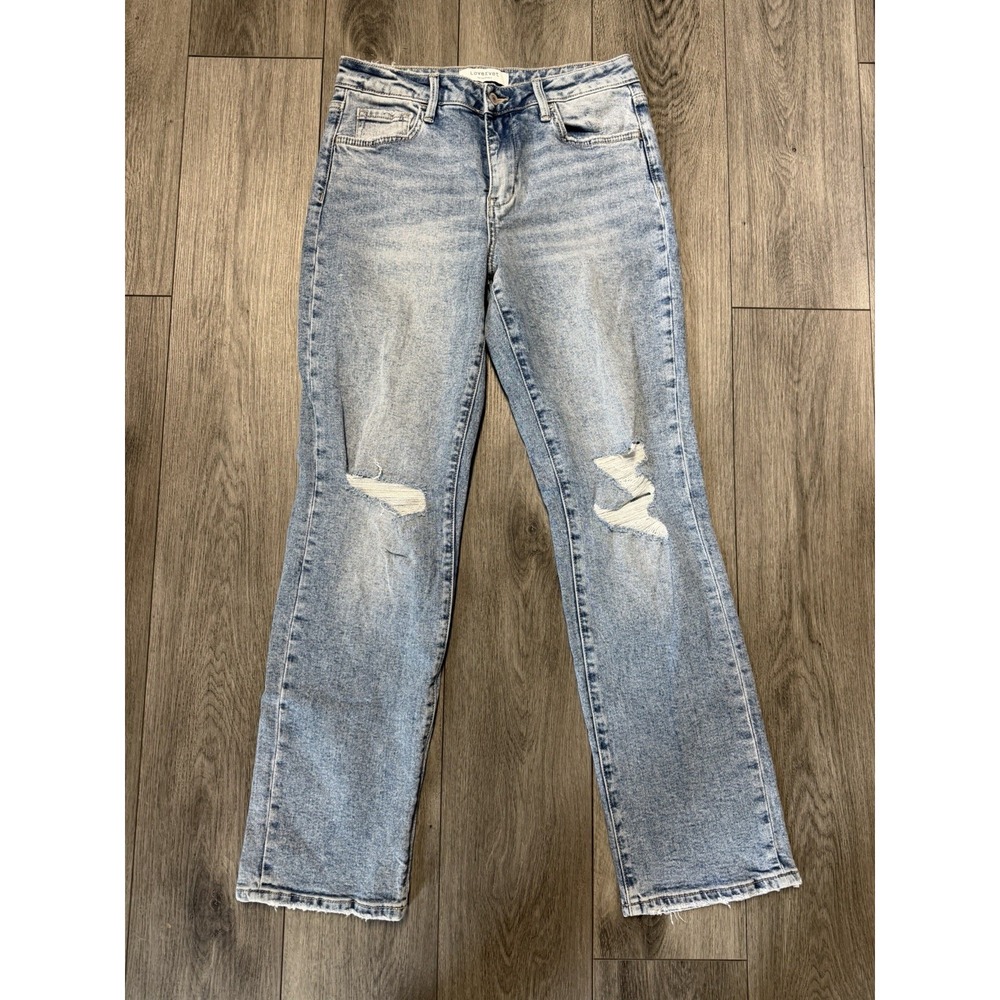 Vervet Lovervet Women's Mid-Rise Straight Jeans Size 29/9Light Wash
